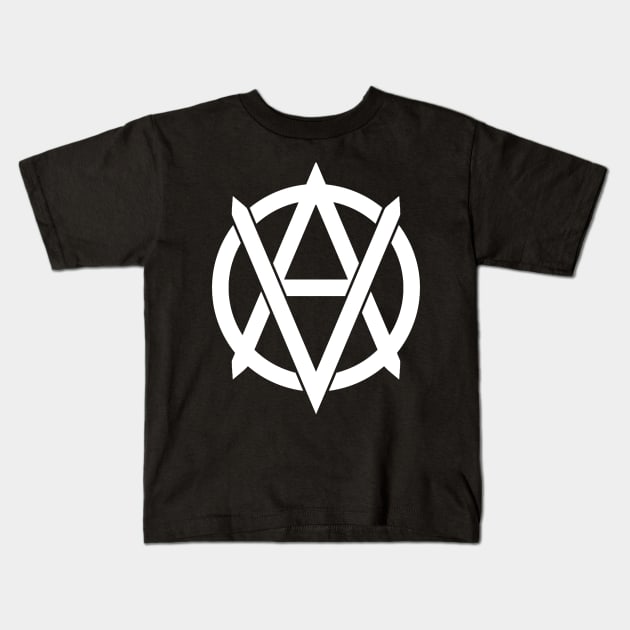 Vegan Anarchy Kids T-Shirt by ChatNoir01